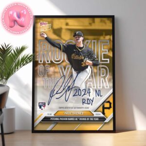 Paul Skenes Is The 2024 National League Rookie Of The Year MLB Home Decor Poster Canvas