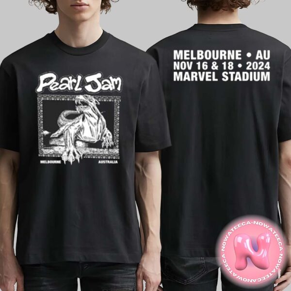 Pearl Jam Bunyip Tee For Marvel Stadium In Gold Coast Australia On November 16th And 18th 2024 Two Sides Unisex T-Shirt