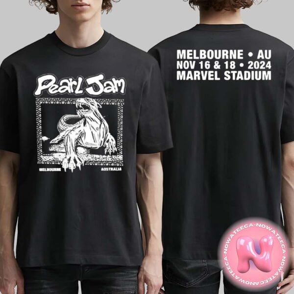 Pearl Jam Bunyip Tee For The Show Of Marvel Stadium Melbourne Victoria Australia On November 18th 2024 Two Sides Unisex T-Shirt