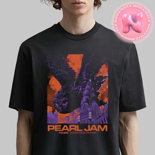 Pearl Jam Event Poster Dark Matter World Tour For Engie Stadium In Sydney On November 23rd 2024 Art By Ken Taylor Unisex T-Shirt