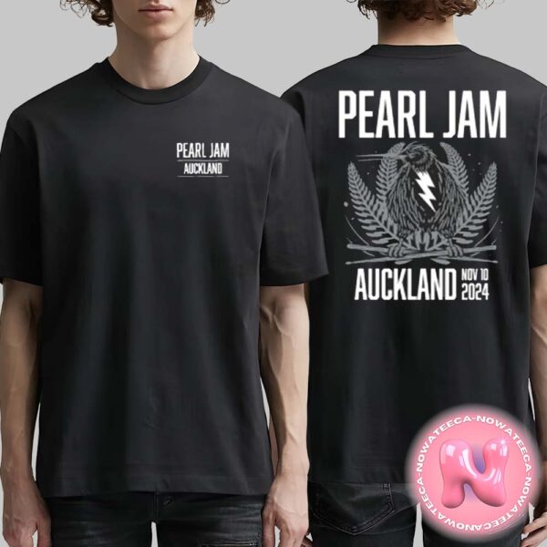 Pearl Jam Event Tee For Auckland Night 2 At Go Media Stadium MT Smart On November 10th 2024 Two Sides Unisex T-Shirt