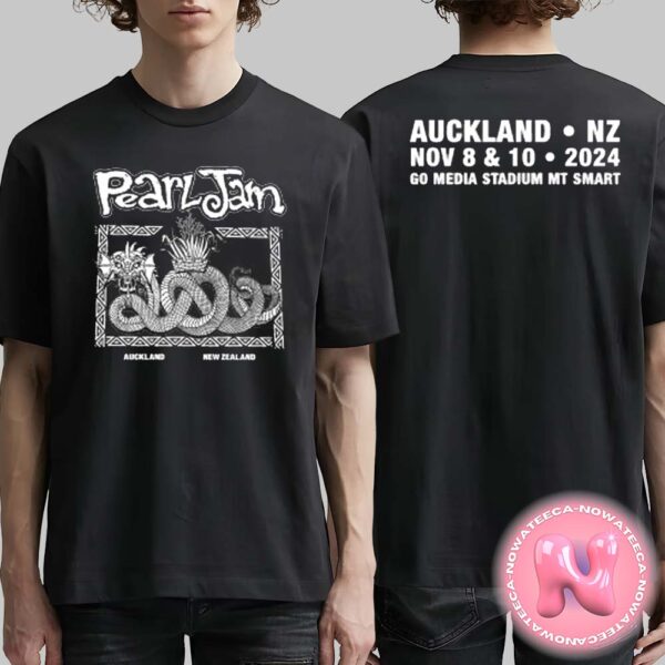 Pearl Jam Tawhina Tee For Auckland Night 2 At Go Media Stadium MT Smart On November 8th And 10th 2024 Two Sides Unisex T-Shirt