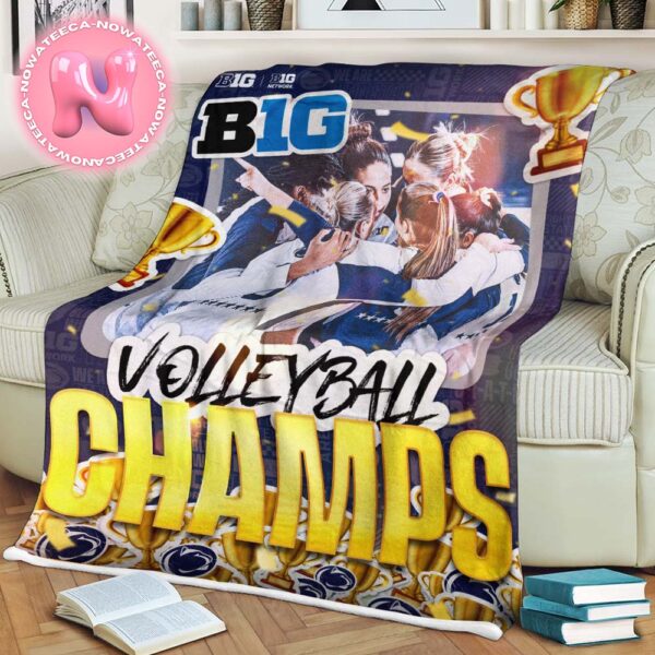 Penn State Women’s Volleyball Wins Big 10 Volleyball Champions NCAA Blanket