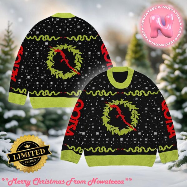 Queens Of The Stone Age Q Wreath Holiday Sweater For Man And Women