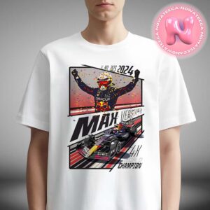 Red Bull Racing Max Verstappen 2024 F1 World Drivers Champion Unisex T-Shirt