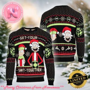 Rick Morty Get Your Shit Together Ugly Christmas Sweater Gift For Holiday