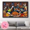 Philadelphia Eagles Happy Thanksgiving Day NFL Home Decor Poster Canvas