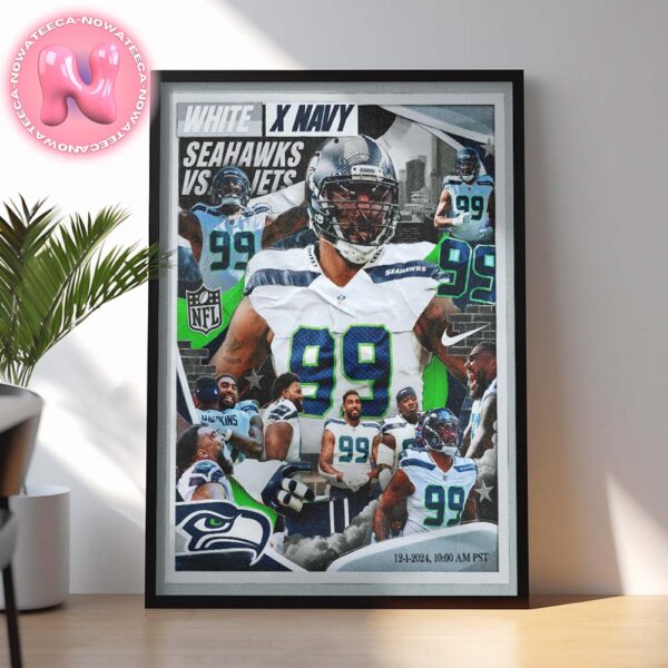 Seattle Seahawks Vs New York Jets Matchup NFL On December 1 2024 Super Bowl XLVIII Home Decor Poster Canvas