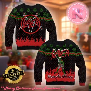 Slayer Show No Mercy Holiday Ugly Christmas Sweater Gift For Holiday