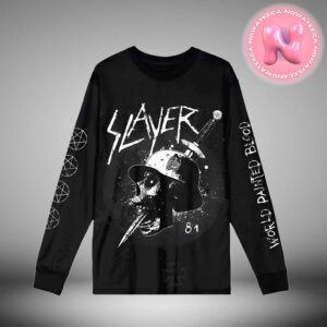 Slayer World Painted Blood 15th Anniversary Dagger All Over Print Shirt Long Sleeve