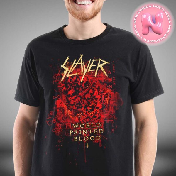 Slayer World Painted Blood 15th Anniversary Skulls Tee Unisex T-Shirt