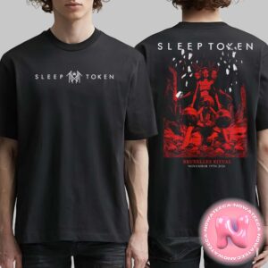 Sleep Token Brussel Ritual Exclusive Tee Belgium On November 19 2024 Pop Up Store Two Sides Unisex T-Shirt