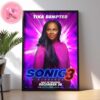 Sonic 3 The Hedgehog Rachel Character Poster Played By Natasha Rothwell Home Decor Poster Canvas