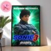 Sonic 3 The Hedgehog Maddie Wachowski Character Poster Played By Tika Sumpter Home Decor Poster Canvas