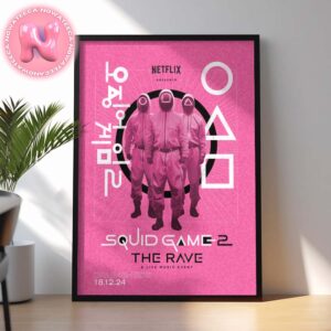 Squid Game 2 The Rave A Live Music Event Poster Home Decor Poster Canvas