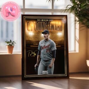 Tarik Skubal Detroit Tigers Caps Off An Incredible 2024 Season With The American League Cy Young Award MLB Home Decor Poster Canvas