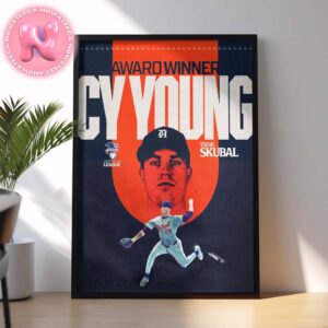 Tarik Skubal From Detroit Tigers Has Been Winner The 2024 American League Cy Young Award MLB Home Decor Poster Canvas