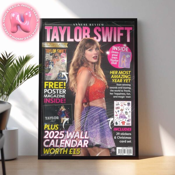 Taylor Swift Annual Review Magazine Home Decor Poster Canvas