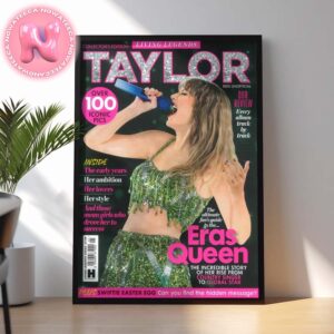 Taylor Swift Uk Magazine Living Legends Collector Edition Eras Tour Queen Home Decor Poster Canvas