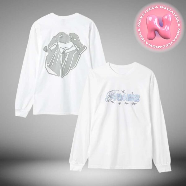 The Rolling Stones Shattered Icy Tongue Hackney Diamonds Unisex Long Sleeve Shirt