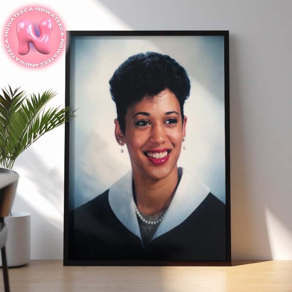 Throwback Kamala Harris Young Portrait For President Of American 2024 Home Decor Poster Canvas