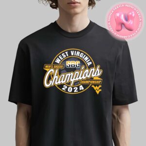 West Virginia Mountaineers 2024 SBC Mens Soccer Tournament Champions Unisex T-Shirt