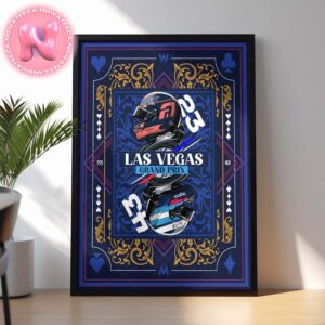 Williams Racing Poster For The 2024 Las Vegas Grand Prix Home Decor Poster Canvas