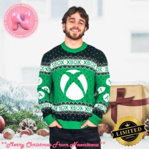 Xbox Big X Holiday Ugly Christmas Sweater Gift For Holiday