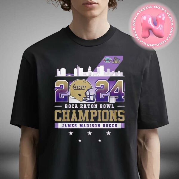 2024 Boca Raton Bowl Champions James Madison Dukes NCAA Division Unisex T-Shirt