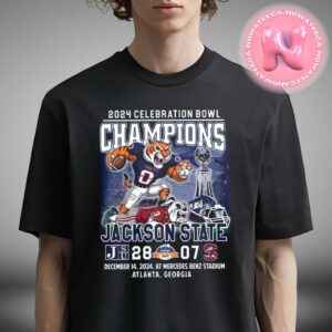 2024 Celebration Bowl Champions Jackson State Tigers Unisex T-Shirt