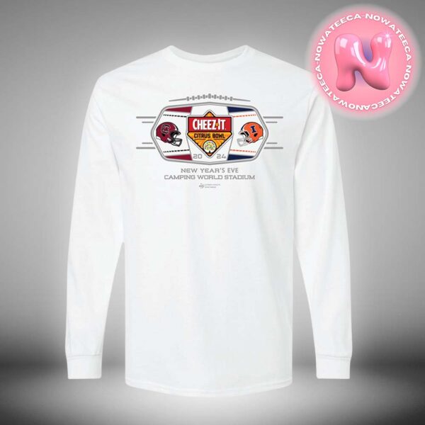 2024 Cheez It Citrus Bowl South Carolina Gamecocks Vs Illinois Fighting Illini NCAA Division Unisex Long Sleeve Tee