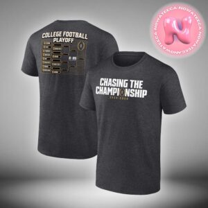 2024 College Football Playoff Bracket Chasing The Championship 2024-2025 NFL Playoffs Two Sides Unisex T-Shirt