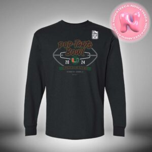 2024 Pop Tarts Bowl Miami Hurricanes On December 12th At Orlando FL 2024 NCAA Division Unisex Long Sleeve