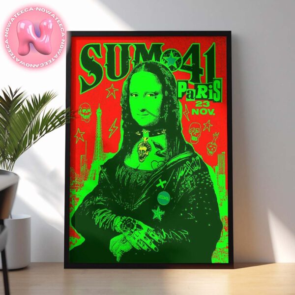 41 Sum Live Show Music Poster For La Défense Arena In Paris On November 23th 2024 Home Decor Poster Canvas