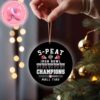 2024 Iron Bowl Champions Alabama Crimson Tide Roll A Tide Christmas Tree Decorations Ornament