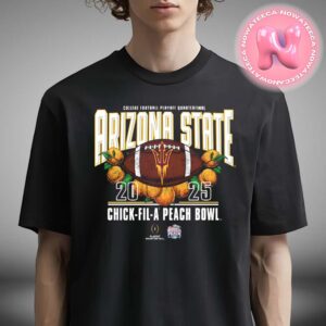 Arizona State Sun Devils College Football Playoff 2025 Peach Bowl NCAA Division Unisex T-Shirt