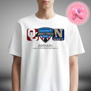 Armed Forces Bowl Oklahoma Sooners Vs Navy Midshipmen Matchup At Amon G.Carter Stadium In Fort Worth On December 27th 2024 NCAA Unisex T-Shirt