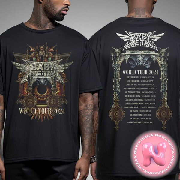 Baby Metal World Tour 2024 Guardian Tee Two Sides Unisex T-Shirt