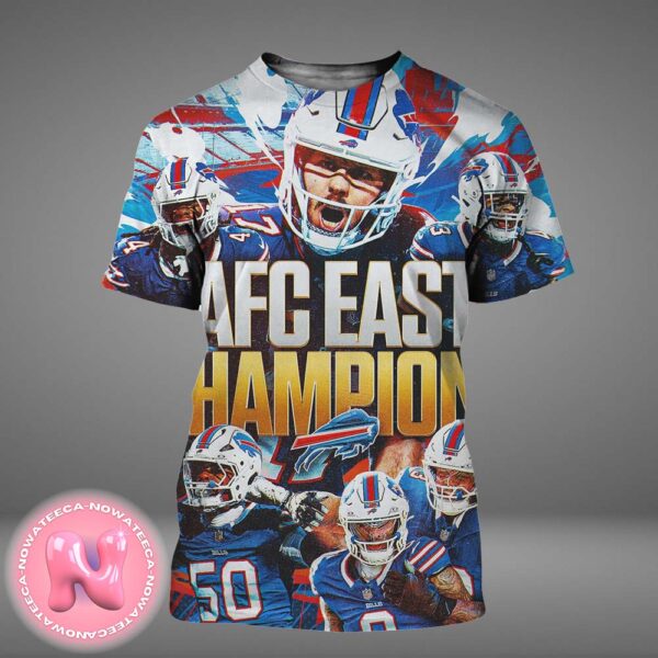 Buffalo Bills AFC East Champions NFL Playoffs 2024 All Over Print Shirt