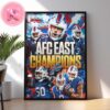 Buffalo Bills 2024 AFC East Champions Beast Of The East NFl Playoffs Home Decor Poster Canvas