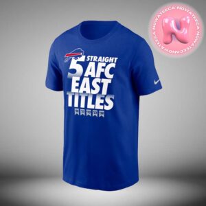 Buffalo Bills Nike Five-Straight AFC East Division Champions Our Time Is Now NFl Playoffs Two Sides Unisex T-Shirt