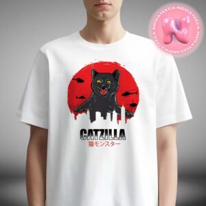 Catzilla Cat Japanese Art Funny Cat Unisex T-Shirt