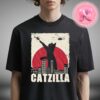 Catzilla Cat Japanese Art Funny Cat Unisex T-Shirt