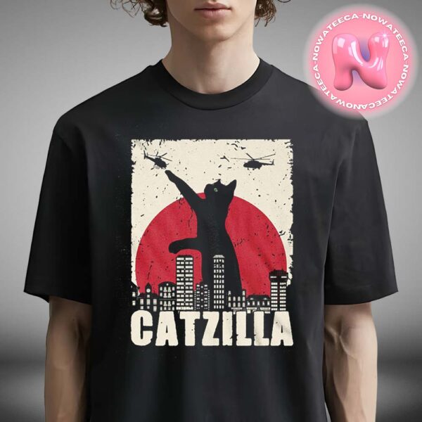 Catzilla Monster Cover Godzilla God Of Monters Funny Gift Unisex T-Shirt