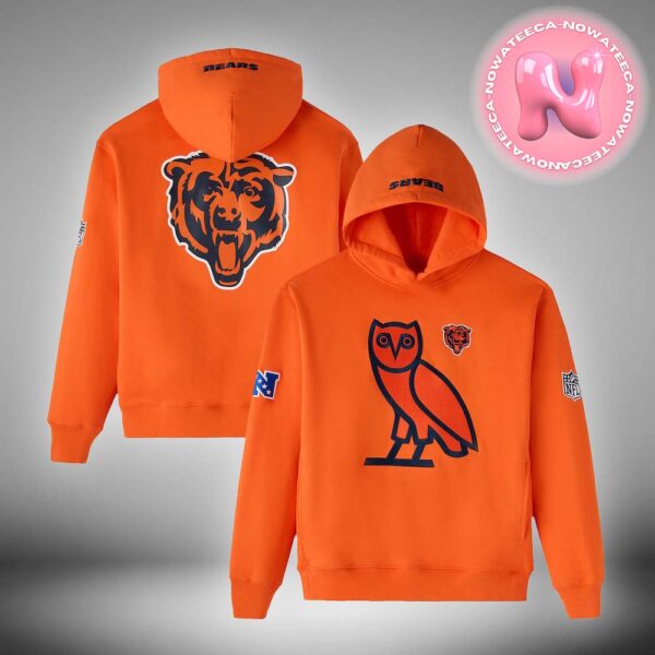 Chicago Bears OVO Orange Icon Team NFL Pullover Unisex Hoodie