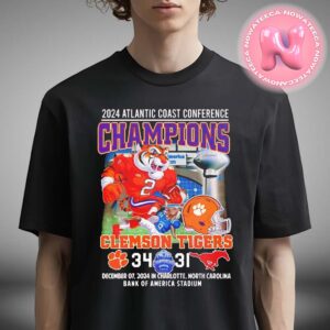 Clemson Tigers NCAA 2024 Atlantic Coast Conference Champions Unisex T-Shirt