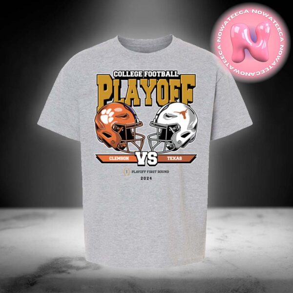 Clemson Tigers Vs Texas Longhorns College Football Playoff 2025 First Round Head To Head Unisex T-Shirt