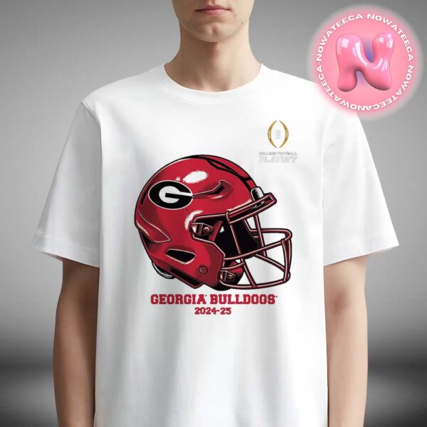 College Football Playoff 2025 Georgia Bulldogs Helmet NCAA Division Unisex T-Shirt