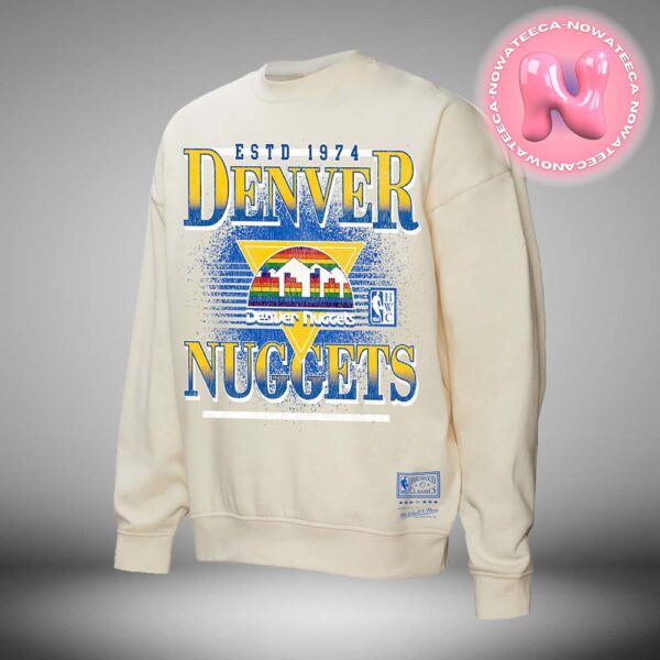 Denver Nuggets Mitchell And Ness 2024 NBA Season Pullover Two Sides Unisex Sweatshirt