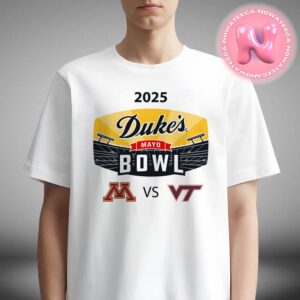 Duke’s Mayo Bow 2025 Minnesota Golden Gophers Versus Virginia Tech Hokies Matchup In Charlotte North Carolina On Jan 3 2025 Unisex T-Shirt